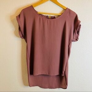 Pink Rose High-Low Top Rose size: S